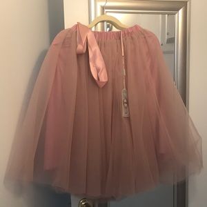Blush Pink Tulle Skirt